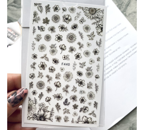 Design stickers F 440 flowers