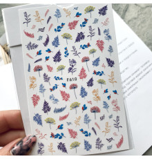 Design stickers F 610 twigs, dried flowers