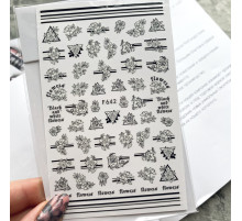 Design stickers F 642 flowers
