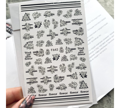 Design stickers F 642 flowers