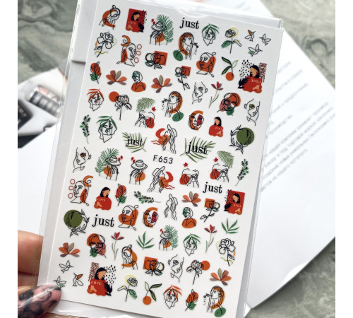 Design stickers F 653 face
