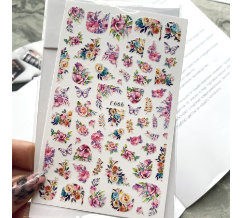 Design stickers F 666 flowers