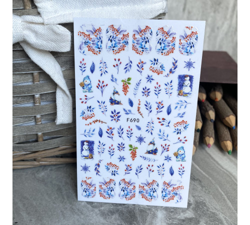 Design stickers F 690 mountain ash, twigs