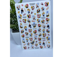 Design stickers F 770 face, leaves