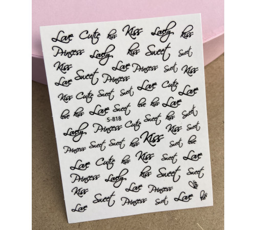 Design stickers S 818