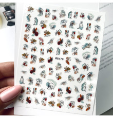 Design stickers WG 470 face, body