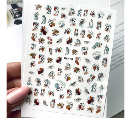 Design stickers WG 470 face, body