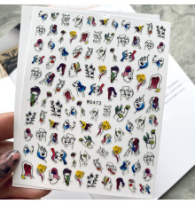Design stickers WG 473 face