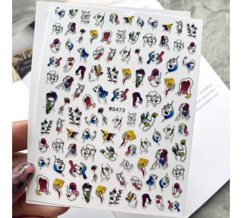 Design stickers WG 473 face