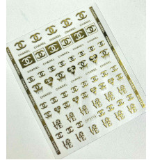 Stickers for nail design DP 3114 Chanel