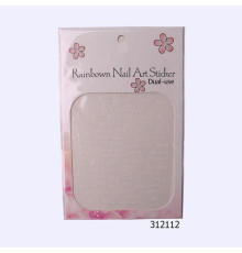 Stickers for nail design F206 white