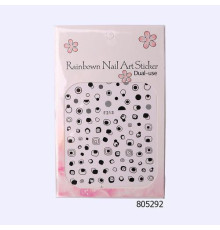 Stickers for nail design F213 black