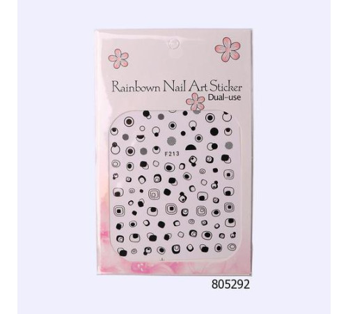 Stickers for nail design F213 black