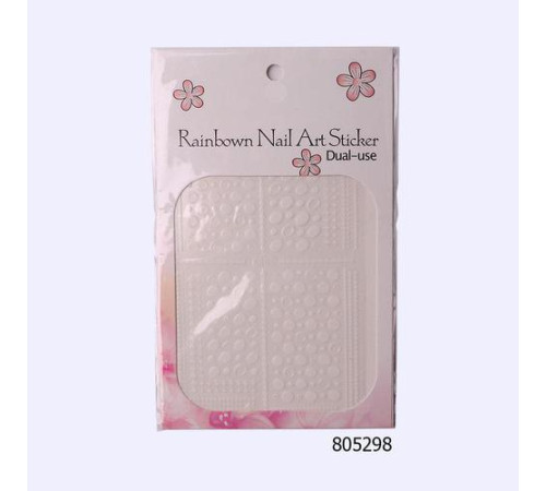 Stickers for nail design F305 white