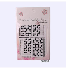 Nail design stickers F305 black