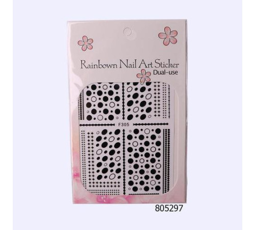 Nail design stickers F305 black