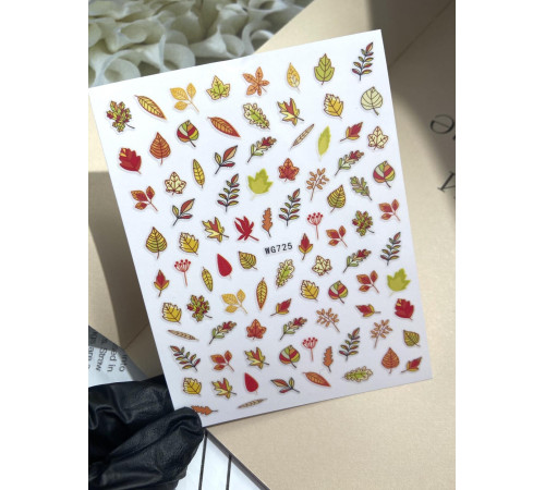 Nail stickers WG 725 leaves, autumn
