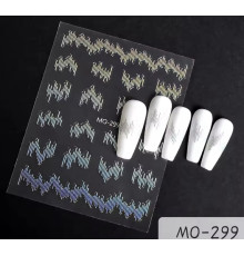 Nail stickers Rainbow stripes are holographic