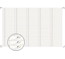 Stickers on tips 1 sheet 165 pcs white