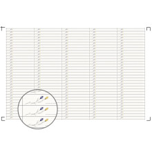 Stickers on tips 1 sheet 165 pcs white