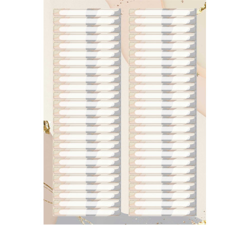 Stickers on tips Beige 1 sheet 50 pcs