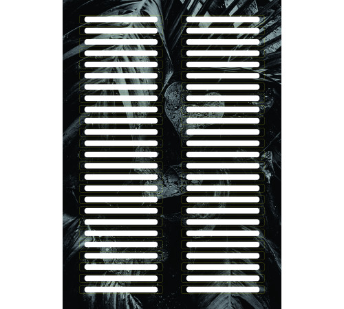 Stickers on tips Black 1 sheet 50 pcs