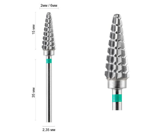 DLX 50 G hard alloy milling cutter, rounded cone 16006