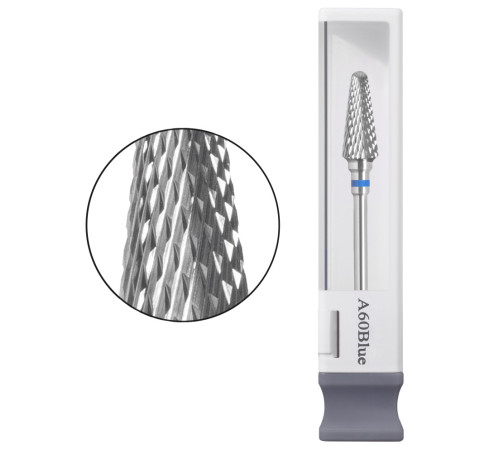 GAMA Carbide max A60 Blue carbide milling cutter, rounded cone blue