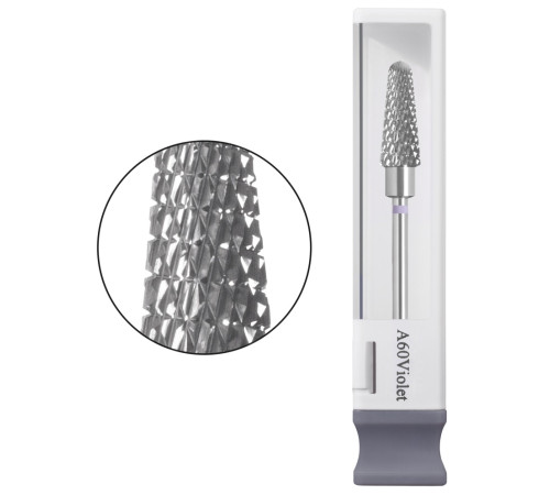 Gemely Carbide max A60 Violet carbide milling cutter, rounded cone, violet