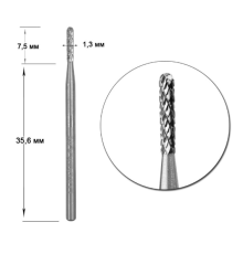 Carbide milling cutter LUNA 1.3 mini for cutting
