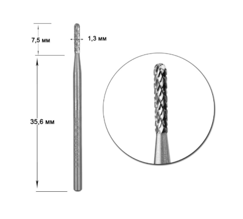 Carbide milling cutter LUNA 1.3 mini for cutting