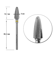 Carbide cutter attachment LUNA 5.0 yellow corn