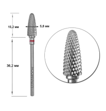 Carbide cutter attachment LUNA 5.8 red corn