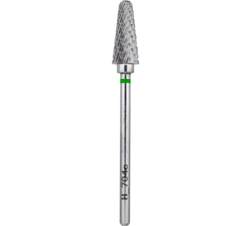Nisima H_704cK hard alloy milling cutter, green rounded cone