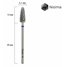 Nisima H_707mK carbide milling cutter, corn blue