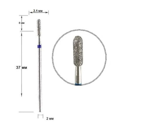 Diamond cutter nozzle 21 B cylinder rounded