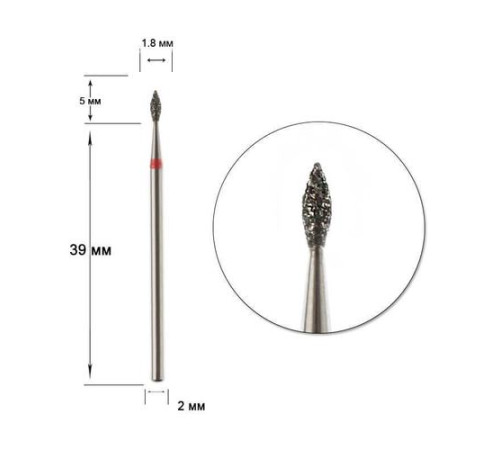 Diamond cutter nozzle D 18 R drop 039