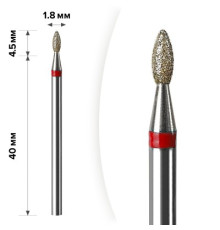 Diamond cutter nozzle D 18 R drop 039