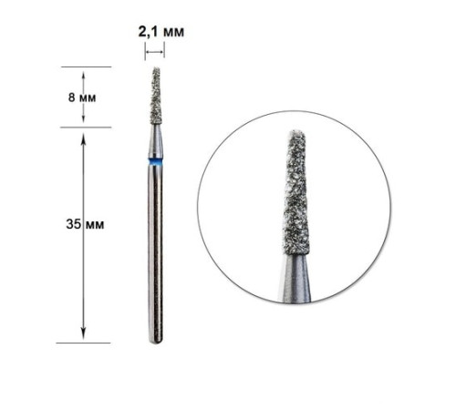 Diamond cutter nozzle D 21 B truncated cone 014