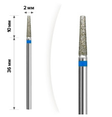 Diamond cutter nozzle D 21 B truncated cone 014