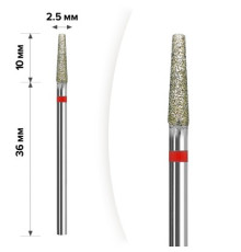Diamond cutter nozzle D 21 R cone rounded 012