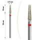 Diamond cutter nozzle D 21 R cone rounded 012