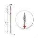Diamond cutter nozzle D 21 R flame 050