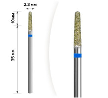 Diamond cutter nozzle D 23 B cone rounded 09