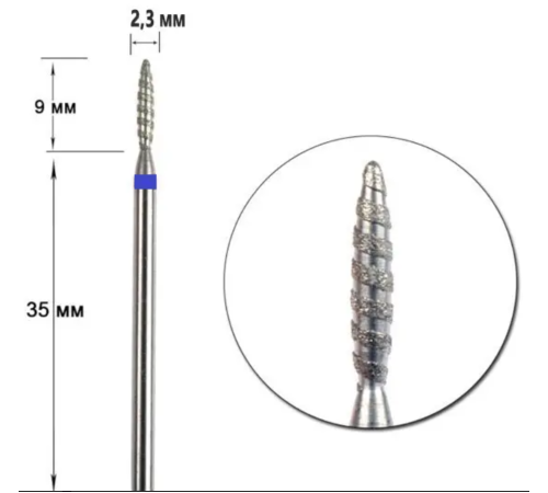 Diamond cutter nozzle D 23 B tornado 02
