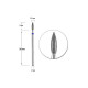Diamond cutter nozzle D 25 B flame 26