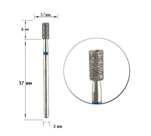 Diamond cutter nozzle D 27 B cylinder 065