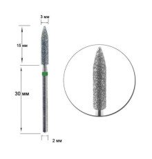 Diamond cutter nozzle D 30 G cylinder sharpened