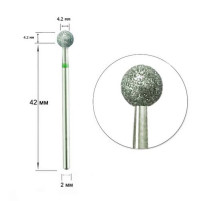 Насадка фреза алмазна D 40 G куля