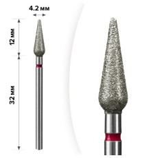 Насадка фреза алмазна D 40 R кукурудза 060